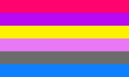 Panpronominal simple.png (2 KB) Simplified panpronominal flag