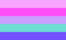 Poly-Lesbian flag (bi-lesbian)