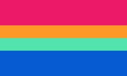 An alternative bisexual panromantic flag
