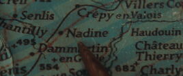 Nadine on the map