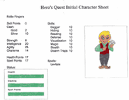 Thief Gnome Initial Character Sheet Screen Concept Art