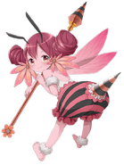 Fire Bee-girl transparent