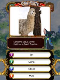 Name the above animal that lives in South America. (Alpaca)