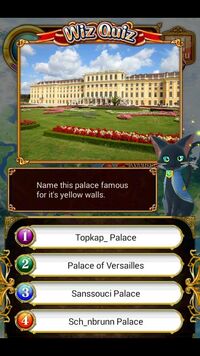 Name this palace famous for it's yellow walls. (Sch_nbrunn Palace)