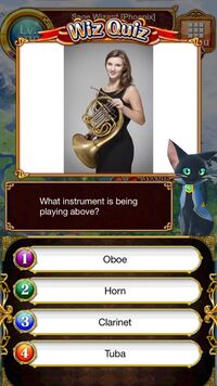 What instrument is being played above? (Horn)