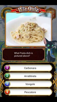 What Pasta dish is pictured above? (Carbonara)