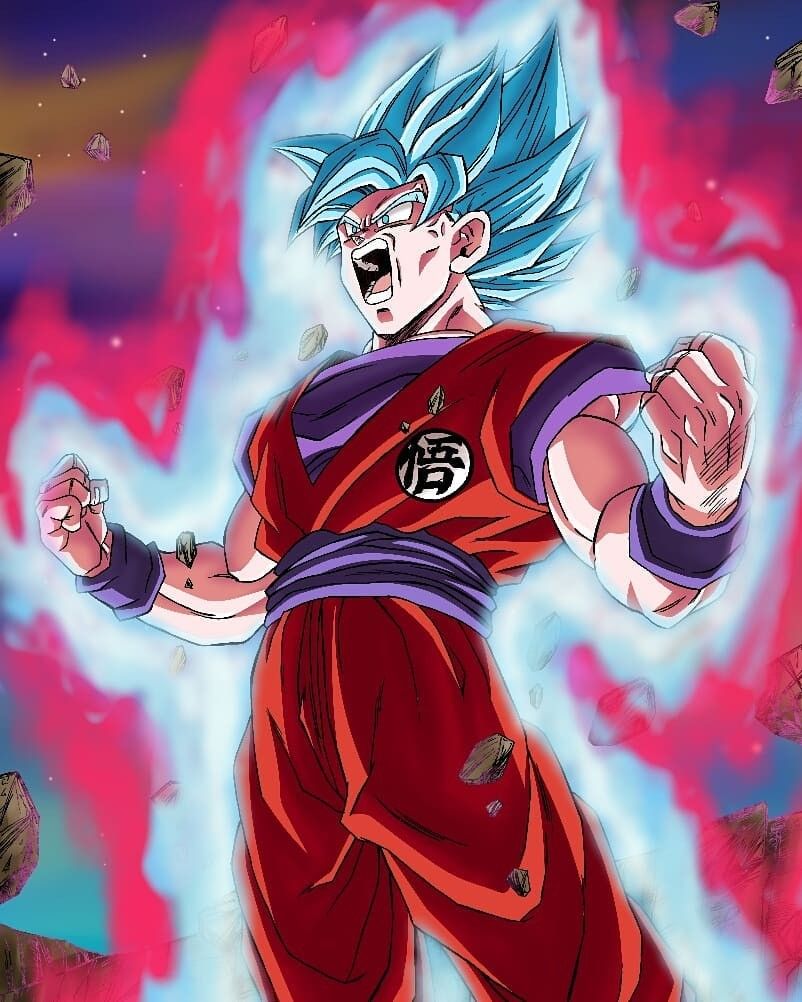 Goku Super Saiyan Blue Kaioken x20 / Surpass Your Limits | Postcard