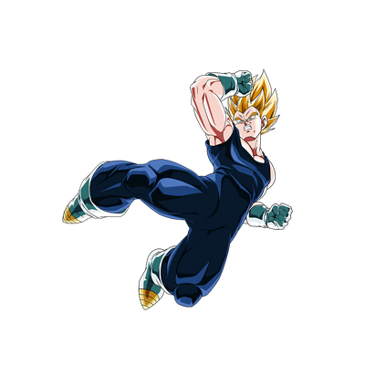 How strong was Majin Vegeta compared to SS2 Goku? - Quora