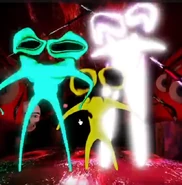 the whole family / Humanoid E-1 in the room, alongside Humanoid XE-1 and Humanoid XXE-1.