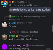 Zvardin sayin the l section won't look like a lodge tho its name being so