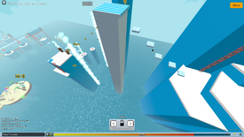 The pillar where the secret chest is.