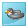 ButtonPenguinSwimring