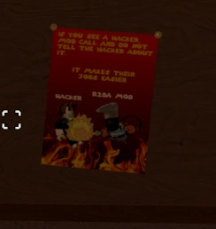 This poster shows JOHN ROBLOX (as Mr Krabs) as a R2DA mod.