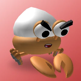 CrabKingRedBackground