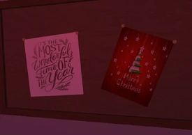 Christmas posters.