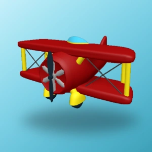 red plane toy