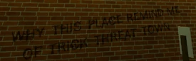 Trick O' Threat Town mention.