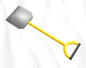 The Shovel lying around (Winter version only).