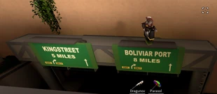 Reference to 1930's Kingstreet and S.S. Boliviar maps.