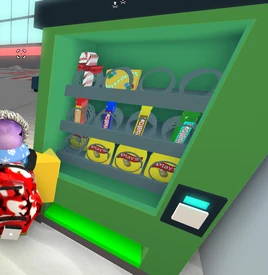 Candy Cane, Lays and Roblox bar.
