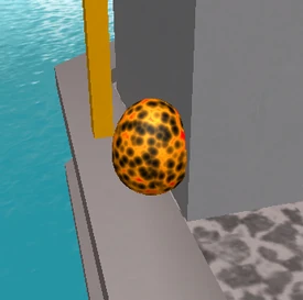 This egg is also visible near the grey tanks.