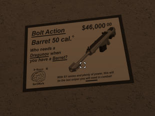 Barrett 50 Cal. promo.