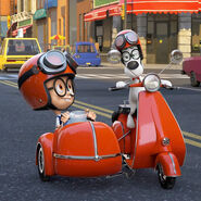 Mr. Peabody and Sherman going on a ride