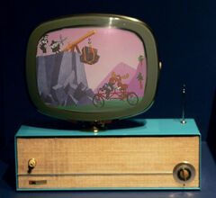 Rocky and Bullwinkle on 1960s tv made with online photo editor pixlr by PyroGothNerd.jpg