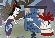 ROCKY BULLWINKLE Topsy Turvy World Chief Boris & Natasha on Riki Tiki Island