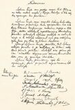 Original Act of Independence of Lithuania hand-written in Lithuanian language