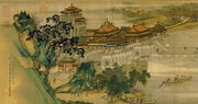 "Qingmingi festivali aegne jõeäär"