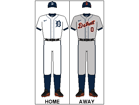 Detroit Tigers Uniform History Clock_20074353