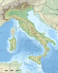 Italy relief location map