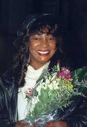 MARTHA REEVES with flowers