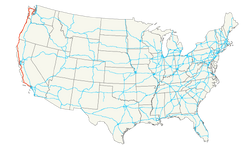US 101 map