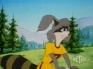 Lisa riding her bike (Lisa Raccoon (15))