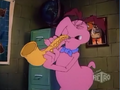 Cyril playing the saxophone in Second Chance