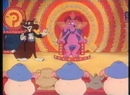 Dirk Dassie, Cyril Sneer, and the Pigs