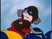 Gertie Raccoon with her motorcycle Bessie (2) (Gertie Raccoon (5))