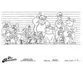 The Raccoons Model Sheets - Size Comparison