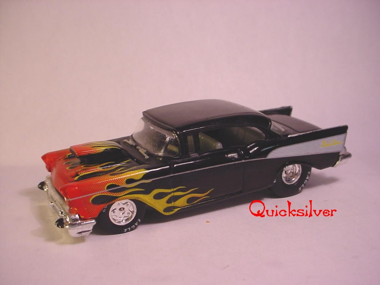 1957 シェビー ベルエア ミニカー  Racing champions 1/24 RACING CHAMPIONS 1957 Chevy BEL AIR Issue #81 NASCAR #4