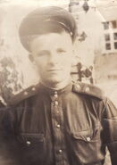Uladzimier Hacak u vojsku 1957