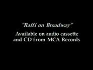 A text about the Raffi on Broadway soundtrack]