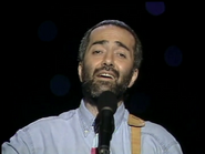 Raffi singing wordlessly during the instrumental break