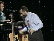 Raffi, Michael, and his guitars