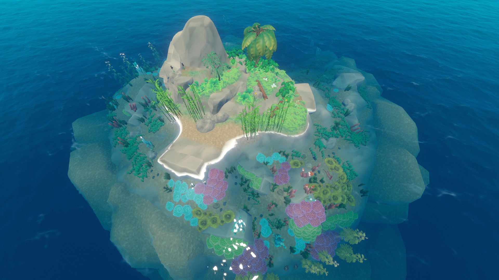 large islands in raft survival game