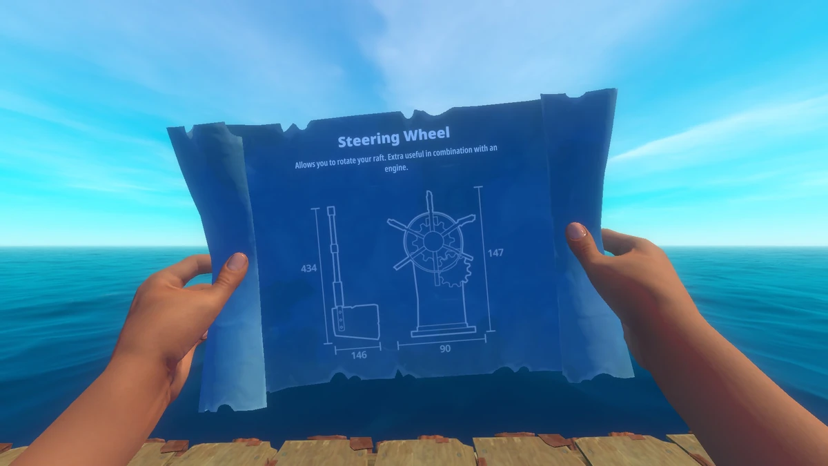 Blueprint Steering Wheel Official Raft Wiki