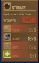 Crafting within the crafting menu