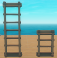 Both types of Solid Ladders next to each other.