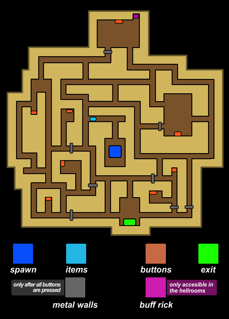 Making a super easy to read map of the backrooms (Info based on